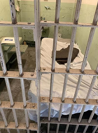 A typical Alcatraz cell house cel